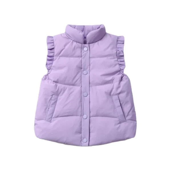 Baby Girls Down Gilets Little Girls Winter Sleeveless Puffer Vest Jackets Kids Causal Warm Waistcoat Children Outerwear Coats - Image 2