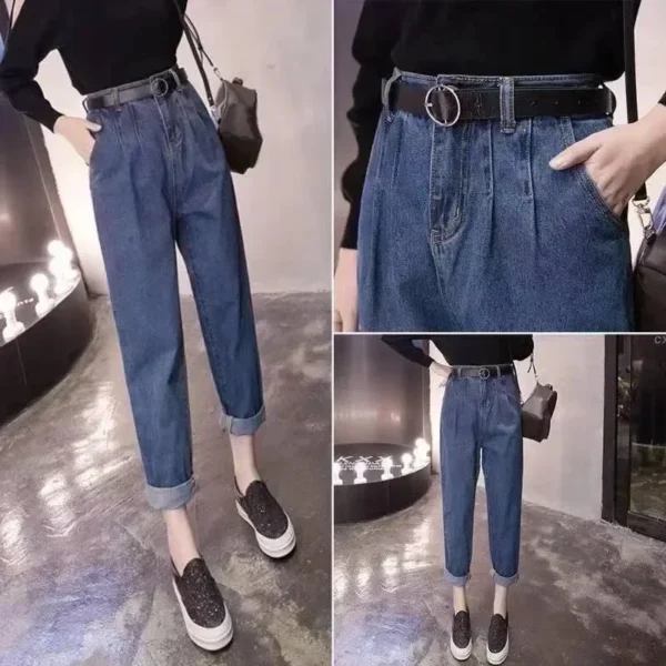 Women's Belt Round Buckle Belt with Jeans Cargo Pant Skirt Thin Belt Soft Pu Belts Cheap Belts New Fashionable Coffee Black 2025 - Image 4