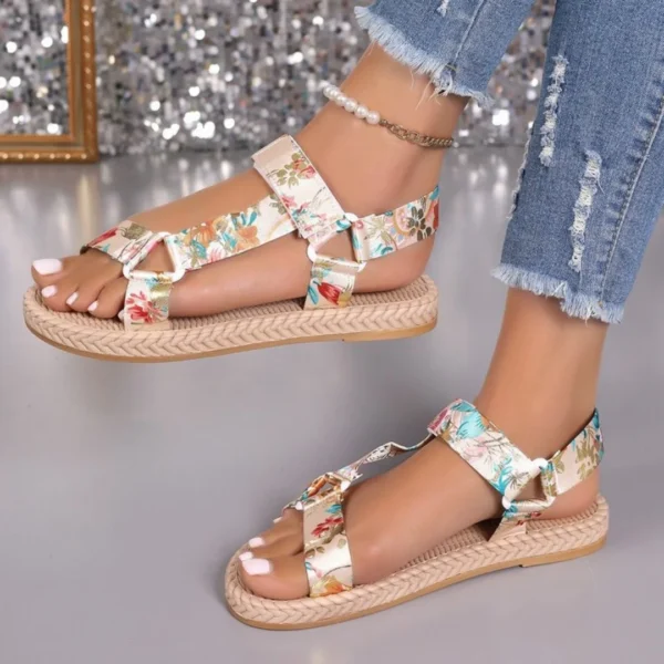 Women's Sandals 2025 Summer New Hemp Rope Platform Footwear Ladies Beach Casual Sandals Comfortable Ethnic Style Shoes for Women - Image 5