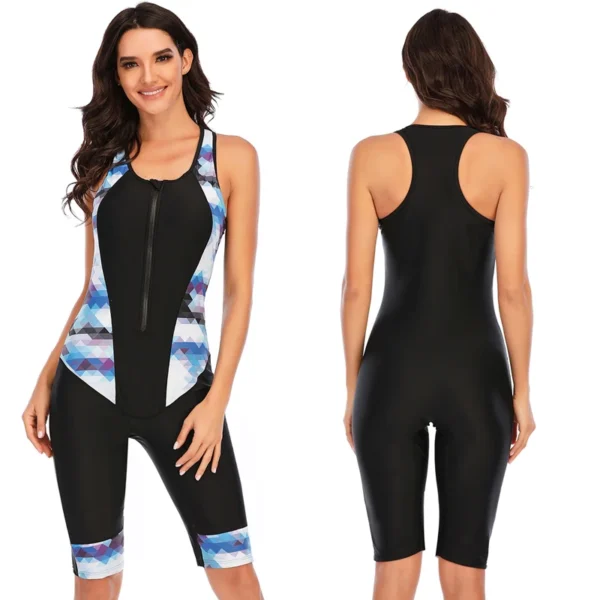 Rash Guard Women Swimsuit Sleeveless One Piece Suit Sport S-2XL Swimwear Swimming Bathing Suit Beach Wear Bodysuit Monokini - Image 6