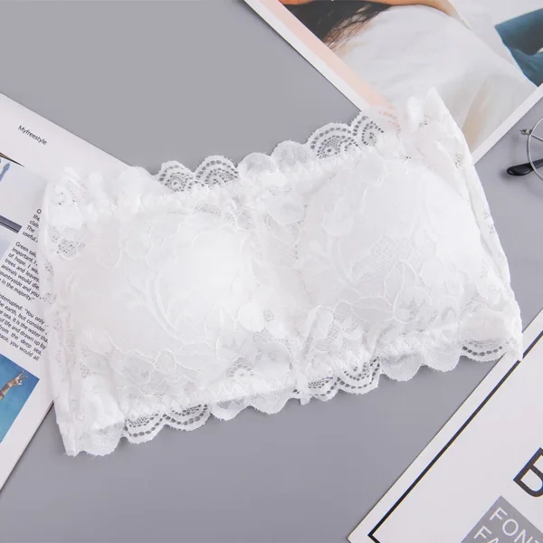 Girls Strapless Bra for Teens Underwear Teenage Beauty Back Sports Training Tops Chest Wrap Bandeau Puberty Intimate - Image 3