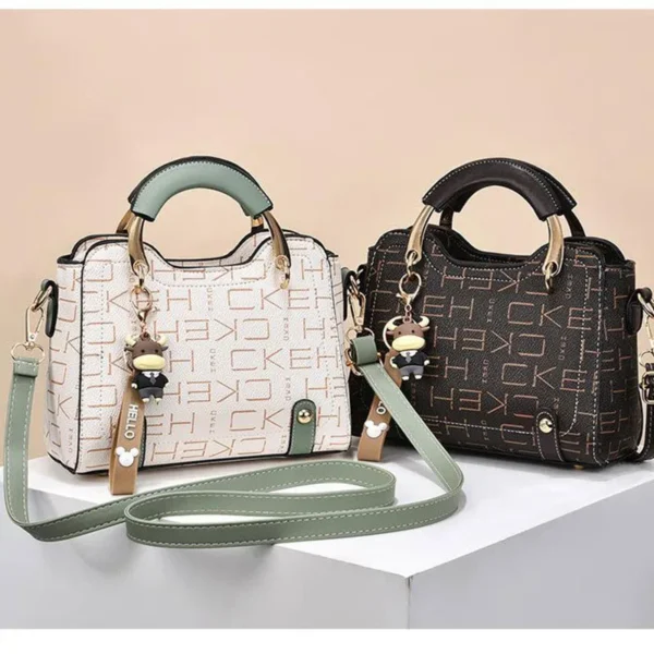 New brand shoulder Bag leather Women's luxury designer handbag for 2024 women European and American retro cross body Tote bags - Image 3