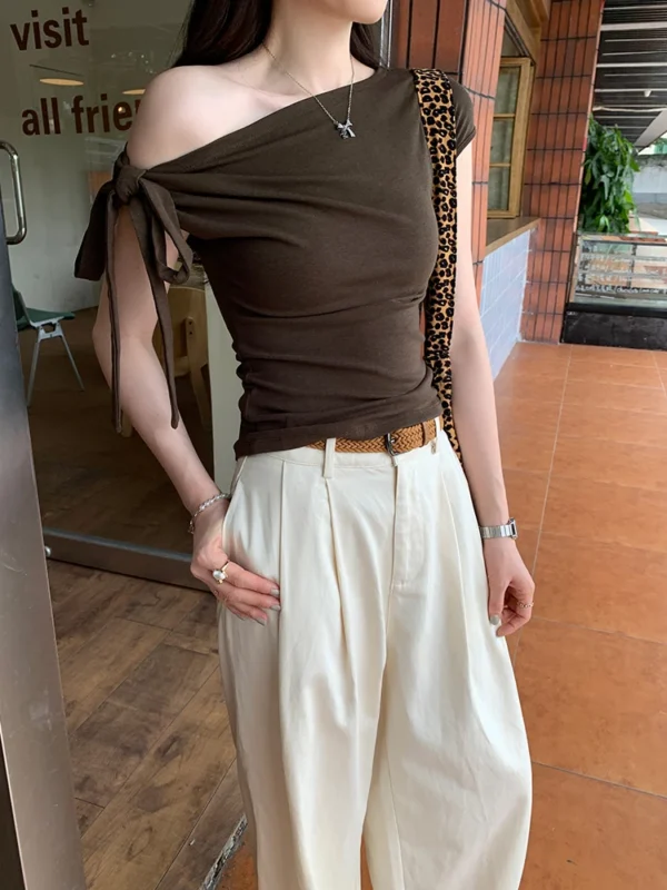 Summer Women T Shirt T-Shirt Woman Clothes Tops Tshirt Female Crop Top Tees Y2k Para Mujer Ropa De Mujer Roupas Feminina Traf - Image 4