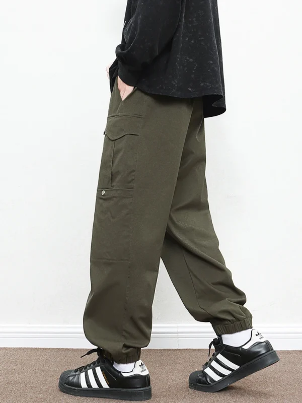 Plus Size Men's Sweatpants Multi-Pockets Joggers Baggy Cargo Pants Elastic Waist Loose Casual Harem Trousers 6XL 7XL 8XL - Image 2