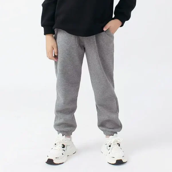 Spring Sports Pants for Kids Cotton Autumn Loose Comfortable Teen 4-14Y Children's Casual Elastic Waist Joggers Trousers - Image 4