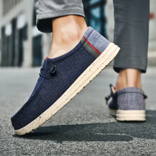 Designer Men's Loafers Summer Comfortable Breathable Slip-on Sneakers Outdoor Fashion Casual Plus Size Soft Sole Driving Shoes - Image 5