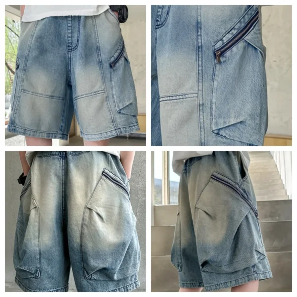 Kids New Summer Denim Shorts For Teen Boys Casual Knee-Length Jeans with Hole Elegant Teenage Child Fashion Shorts Pants 5-14T - Image 6