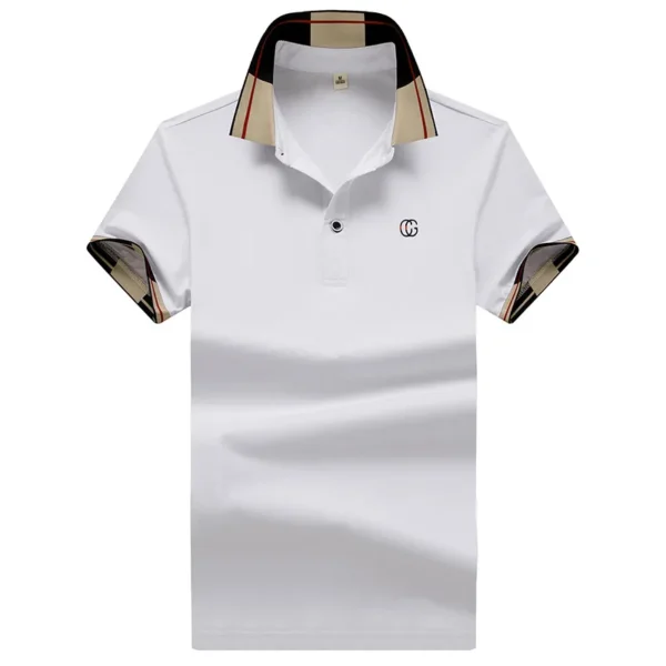 2025 Men's Slim Fit Korean Style Polo Shirt Summer Casual Short Sleeve Turn-Down Collar Breathable Youth Fashion T-Shirt - Image 4