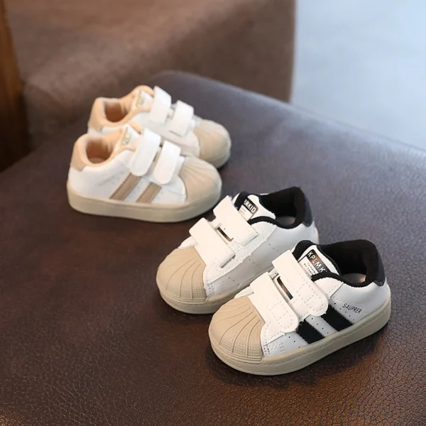 Children's sneakers men's 2024 autumn new baby shoes toddler shoes soft sole baby shoes girls shell toe single shoes