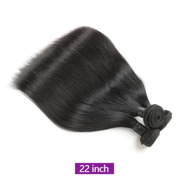 6X6 Lace Closure With 30 40 Inch Human Hair Bundles With Straight Brazilian Weave 3 Bundles With Closure Remy Hair - Image 5
