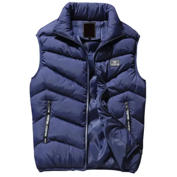 Vest Jacket Men Puffer Sleeveless Coats Mens Solid Color Down Jacket Winter Warm Waistcoat Windbreaker jackets for men chaquetas - Image 5