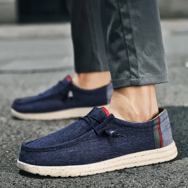 Designer Men's Loafers Summer Comfortable Breathable Slip-on Sneakers Outdoor Fashion Casual Plus Size Soft Sole Driving Shoes - Image 4
