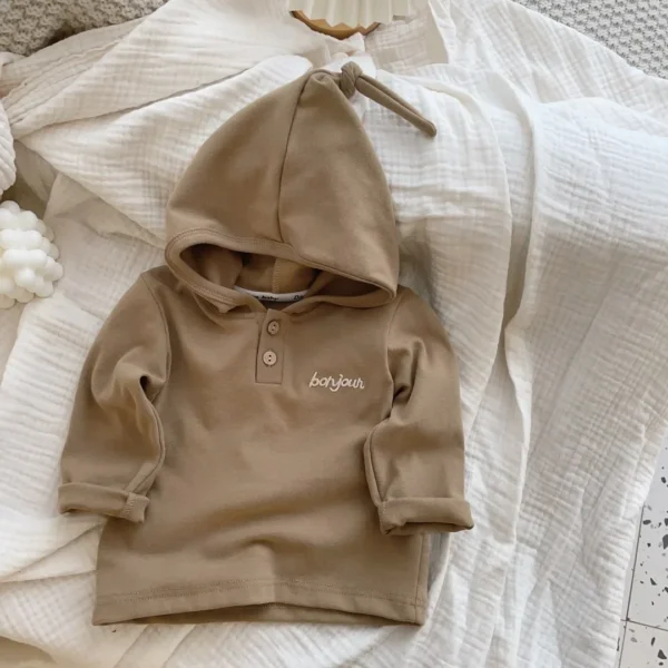 Autumn New Baby Clothes Infant Girls Hoodie Striped Boys Sweatshirts Toddler Tops Clothes