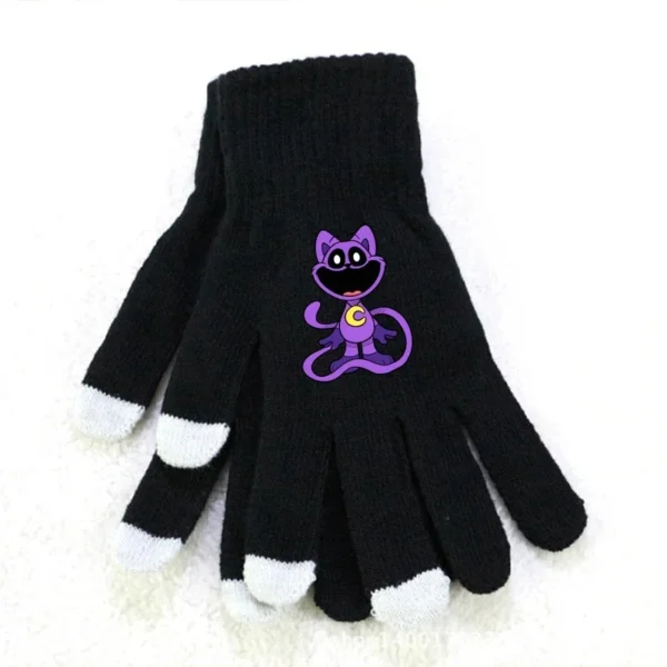 Smilings Critters Gloves Cartoon Anime Figures Catnaps Five Fingers Glove Warm Mittens Winter Sport Wear Accessories Kids Gift