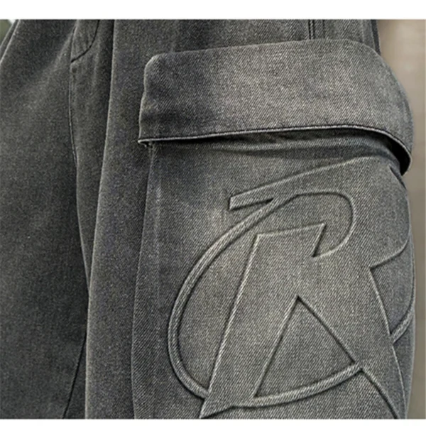 Loose Style Kids Child Summer Denim Cargo Shorts with Big Pocket For Teens Boy Knee Length Distressed Jeans Capris Pants 5-14 T - Image 6