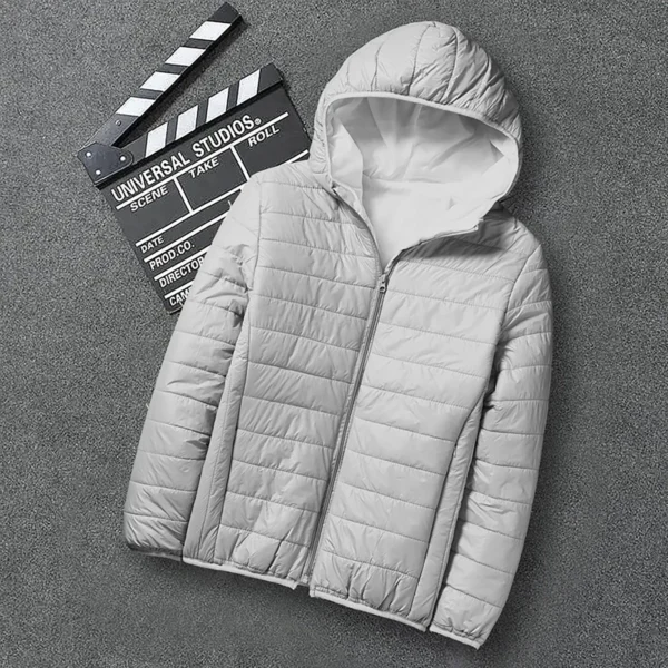 Winter Warm Parkas Men's Autumn Winter Fashion Solid Color Zipper Puffer Outwears Stand Neck Hooded Down Lightweight Down Coats