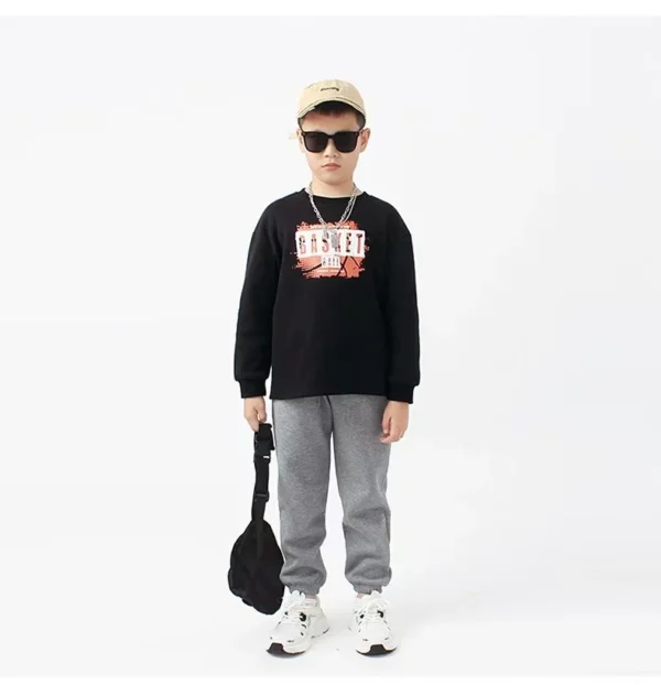 Sports Pants for Kids Cotton Autumn Loose Comfortable Teen Children's Casual Elastic Waist Joggers Trousers 4-14Years - Image 6