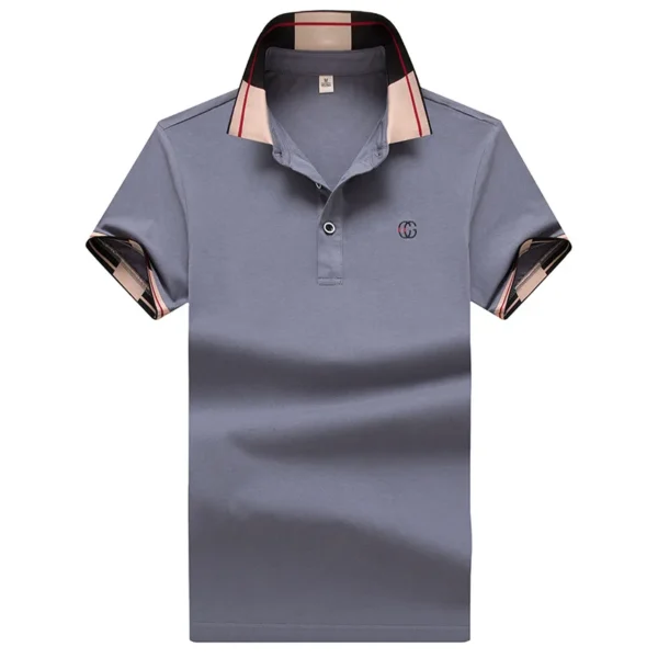 2025 Men's Slim Fit Korean Style Polo Shirt Summer Casual Short Sleeve Turn-Down Collar Breathable Youth Fashion T-Shirt - Image 2