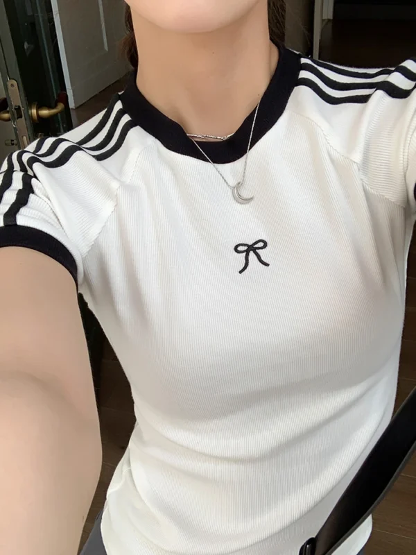 Summer Women T Shirt T-Shirt Woman Clothes Tops Tshirt Female Crop Top Tees Y2k Para Mujer Ropa De Mujer Roupas Feminina Traf - Image 3