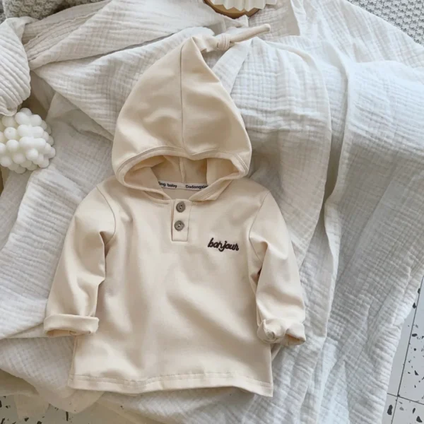 Autumn New Baby Clothes Infant Girls Hoodie Striped Boys Sweatshirts Toddler Tops Clothes - Image 4