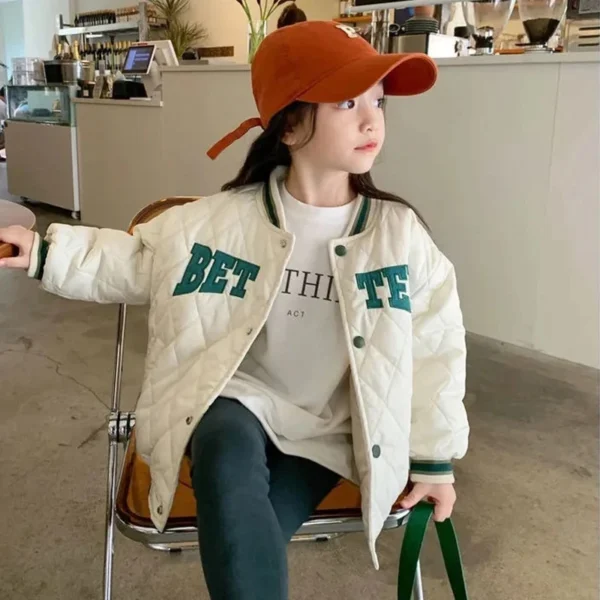 2024 New Spring Autumn Kids Boys Jacket Baseball Suit Bomber Tiny Cottons Children's Outerwear Clothing For Girls Coat Snow Wear - Image 6