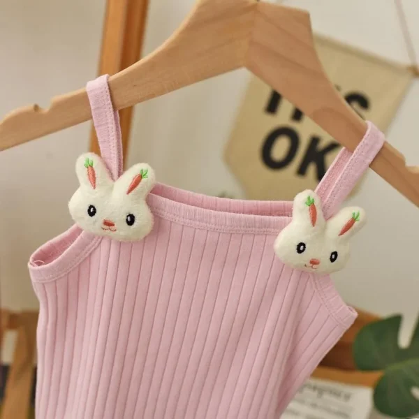 Baby Girl Suspender Summer Wear Foreign Style Korean Children's Clothing Children's Baby Versatile Top Girls Short Small Vest - Image 4