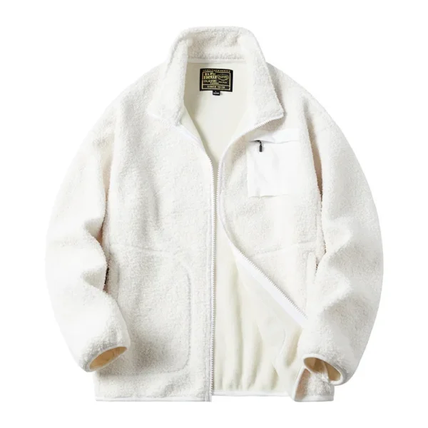 Winter Lamb Wool Teddy Coat Men Women Cashmere Fleece Jacket Teen Couple Warm Clothing 2024 Boy Girls Varsity Techwear Spring - Image 3