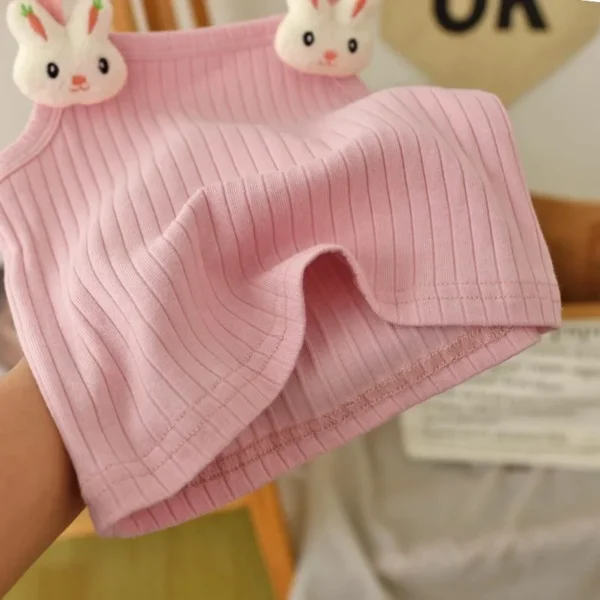 Baby Girl Suspender Summer Wear Foreign Style Korean Children's Clothing Children's Baby Versatile Top Girls Short Small Vest - Image 3