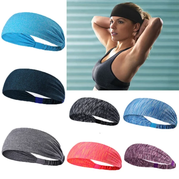 Sports Hair Accessories Elastic Headwear Yoga Headbands Athletic Wear Head Band Sport Hairbands - Image 2
