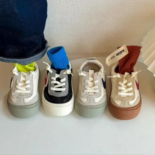 Ragcci Authentic Children's Sports Shoes Spring Autumn New Boys' Casual Shoes Baby Panda Shoes Girls' Canvas Shoes