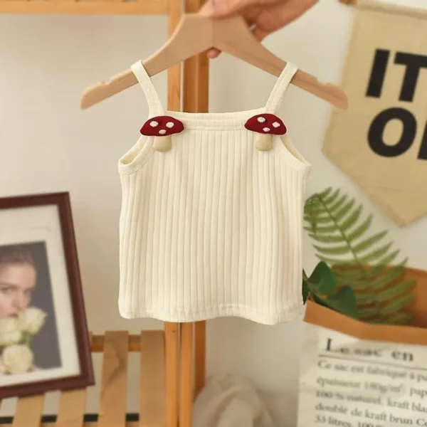 Baby Girl Suspender Summer Wear Foreign Style Korean Children's Clothing Children's Baby Versatile Top Girls Short Small Vest - Image 2