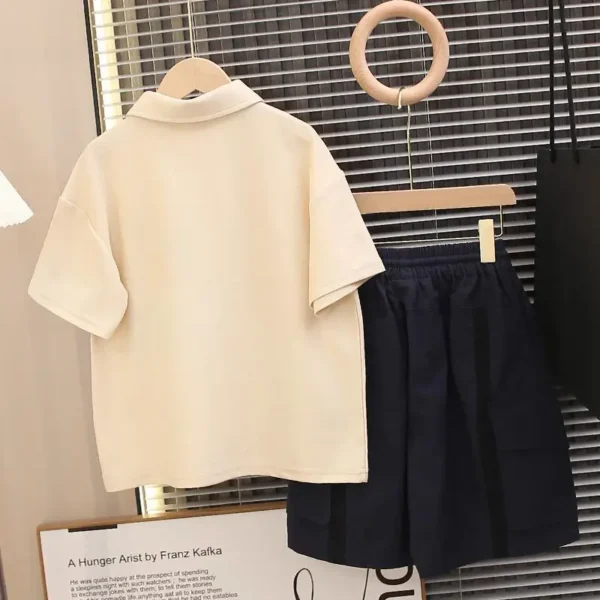 Summer Polo Shirt Set for Boy Boys' Clothes Outdoor Children Clothing 2025 Children's Sets 4 Years Kid Costume From Old 8 12 Top - Image 5