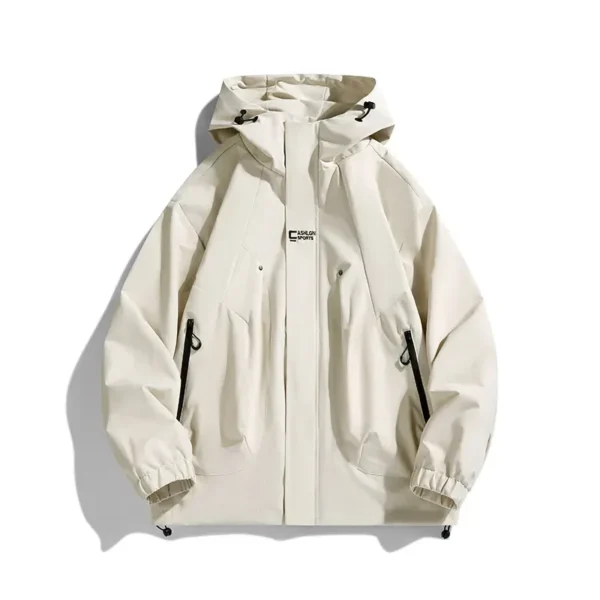 Spring Outdoor Windbreaker Men Jacket Hooded Trench Coats 2025 Mens Women Waterproof Bomber Camping Loose Thin Softshell Jackets - Image 4