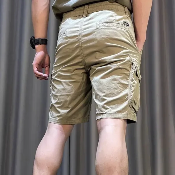 Short Pants for Men Button Baggy Solid Loose Mens Cargo Shorts Wide Luxury Elegant Clothing Beautiful Strech Popular Homme Y2k - Image 5