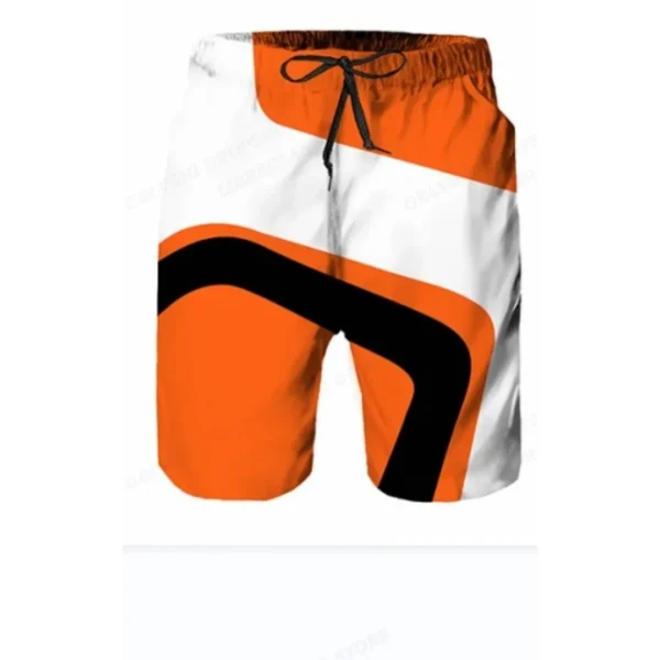 2025 Summer Men's Swimwear Shorts Racing Beach Shorts Motorcycle Swim Trunk Men Swimsuit Surf Board Short Boy Pants Fitness Gym - Image 2