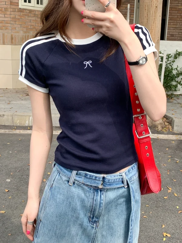 Summer Women T Shirt T-Shirt Woman Clothes Tops Tshirt Female Crop Top Tees Y2k Para Mujer Ropa De Mujer Roupas Feminina Traf - Image 4