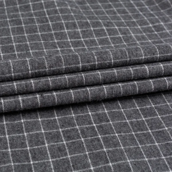 Men's Plaid Checkered Long Sleeve Casual Brushed Shirts Single Patch Pocket Fashion Chemise Homme Standard-fit Striped Shirt - Image 6
