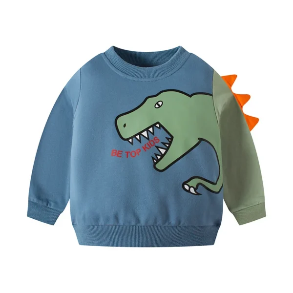 Spring Kids hoodies sweatshirts cotton Cartoon Print 3D crocodile boys girls Sweater toddler tops baby tees children clothing - Image 3