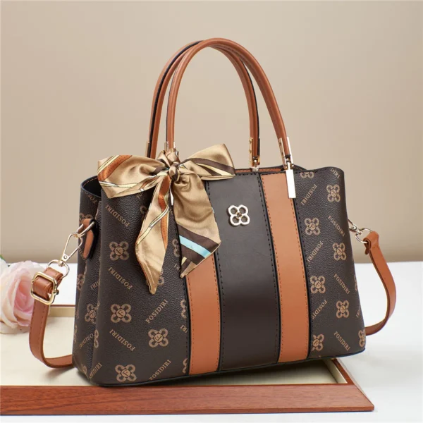 New Woman shoulder bag Large capacity Handbag for Women 2025 Crossbody bag pattern PU Portable bucket bag ladies messenger bags - Image 3