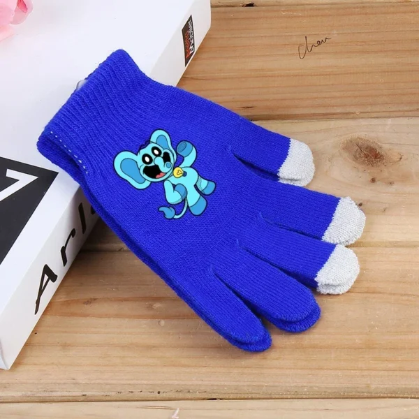Smilings Critters Gloves Cartoon Anime Figures Catnaps Five Fingers Glove Warm Mittens Winter Sport Wear Accessories Kids Gift - Image 2