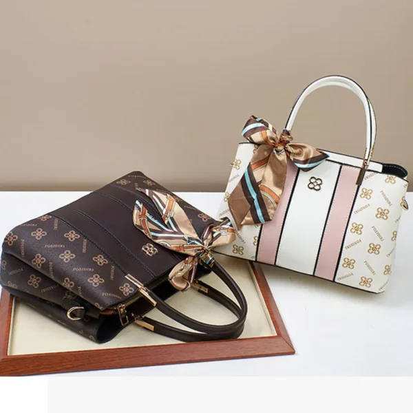 New Woman shoulder bag Large capacity Handbag for Women 2025 Crossbody bag pattern PU Portable bucket bag ladies messenger bags - Image 2