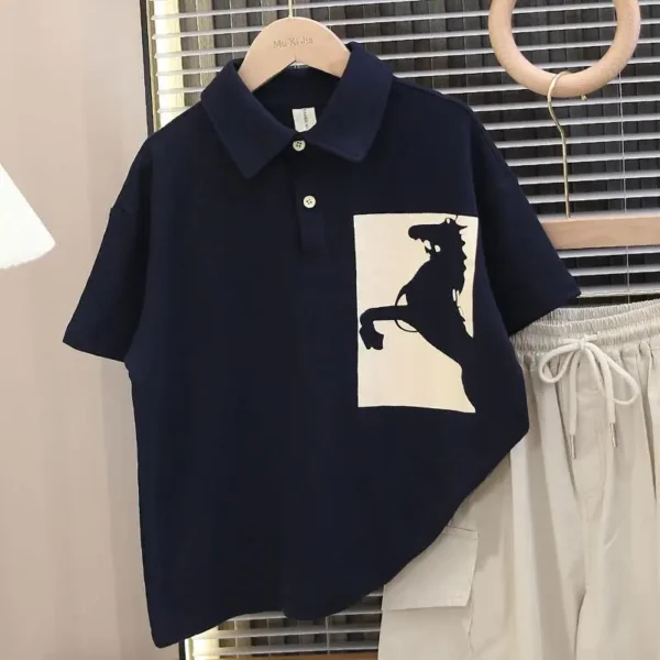 Summer Polo Shirt Set for Boy Boys' Clothes Outdoor Children Clothing 2025 Children's Sets 4 Years Kid Costume From Old 8 12 Top - Image 6