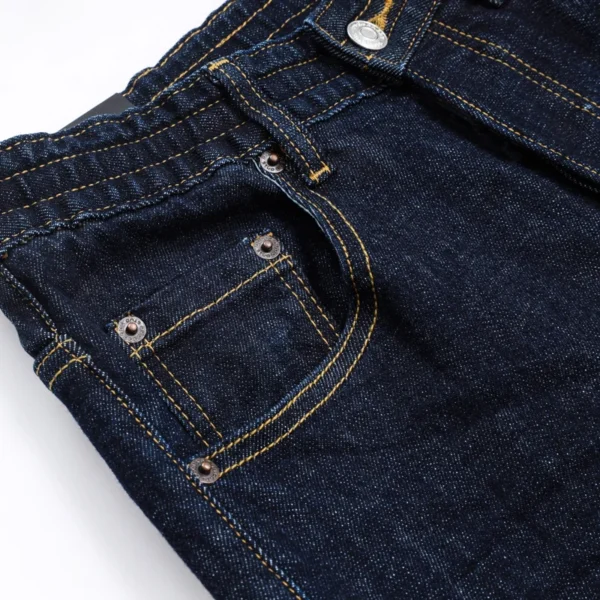 Street Designer Fashion Men Jeans High Quality Vintage Blue Straight Fit Big Pocket Denim Cargo Pants Men Brand Hip Hop Jeans - Image 2