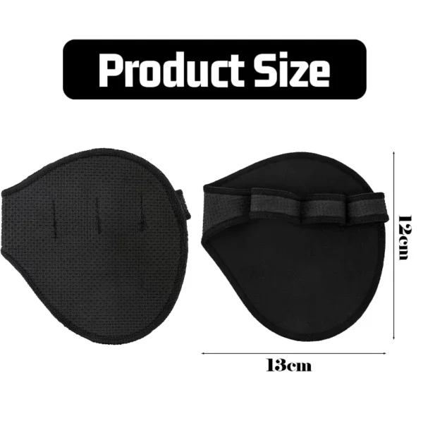 2PCS Sport Grips Weight Lifting Hand Protector Gym Fitness Wear-resistant Pad Anti-slip Pull-ups Power Lifting Gloves - Image 2
