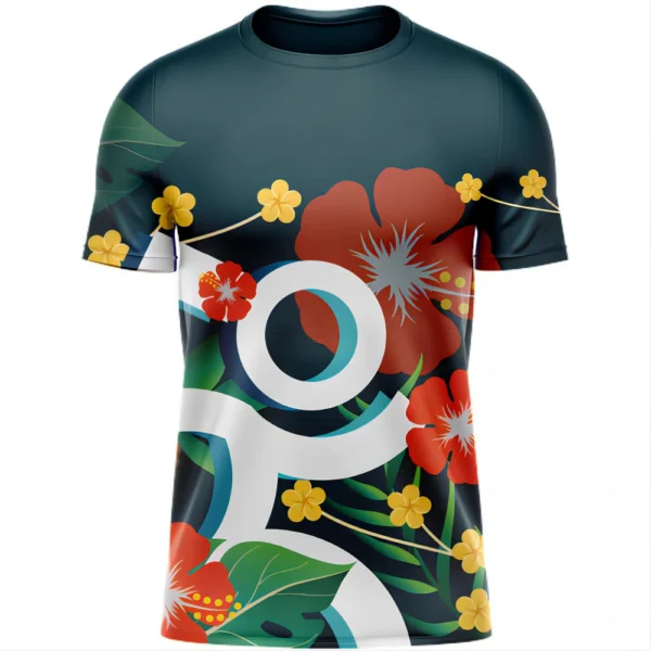 Men's T Shirt Summer Short Sleeve Streak Print Fashion Street Outdoor Sport Wear Casual T-Shirt Male Oversized Clothing Pullover - Image 4