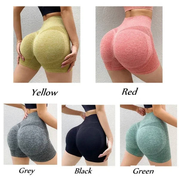 Grils Women Yoga Shorts High Waist Workout Shorts Fitness Yoga Lift Butt Fitness Ladies Yoga Gym Running Short Pants Sportswear - Image 6