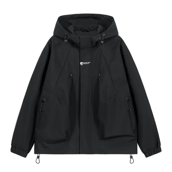 Spring Outdoor Windbreaker Men Jacket Hooded Trench Coats 2025 Mens Women Waterproof Bomber Camping Loose Thin Softshell Jackets