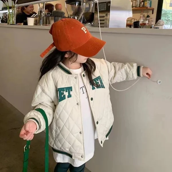 2024 New Spring Autumn Kids Boys Jacket Baseball Suit Bomber Tiny Cottons Children's Outerwear Clothing For Girls Coat Snow Wear - Image 5