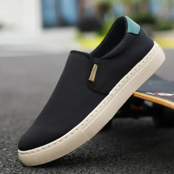 2025 White Sneakers Men Casual Shoes Slip on Canvas Shoes Men Loafers Comfortable Vulcanized Shoes Mens Trainers - Image 6