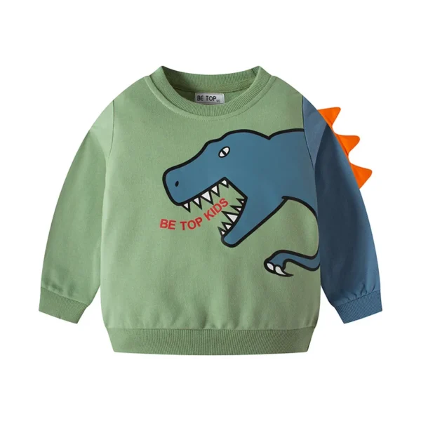Spring Kids hoodies sweatshirts cotton Cartoon Print 3D crocodile boys girls Sweater toddler tops baby tees children clothing - Image 2